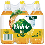 Volvic Schwarztee mit Zitronengeschmack ohne CO2 Sportcap EW PET 6X0,75