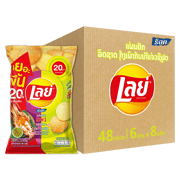 ເລ ມັນຝຣັ່ງ ແຜ່ນຢັກ 20 ບາດ ກຸ້ງເຜົາ ແລະ ນໍ້າຈີມຊີຟຸດ 48 ກຣາມ ແພັກ 6 x8 - 320032133