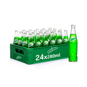 ມິຣິນດາຂຽວ ຄຣີມໂຊດາ ແກ້ວ 280ml x24 (ລັງຢາງ)