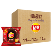 ເລ ມັນຝຣັ່ງ ແຜ່ນລຽບ 5 ບາດ ເຜັດຮ້ອນ 13 ກຣາມ ແພັກ 12 x12 - 320036793