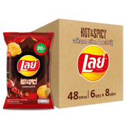 ເລ ມັນຝຣັ່ງ ແຜ່ນລຽບ 20 ບາດ ເຜັດຮ້ອນ 48 ກຣາມ ແພັກ 6 x8 - 320033378