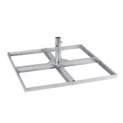 Adapter + Fuss metall für grossen Sonnenschirm (Durchmesser 60 mm)