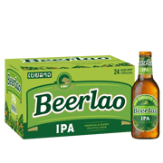 ເບຍລາວໄອພີເອ ແກ້ວ 330ml x24 (ແກັດເຈ້ຍ)