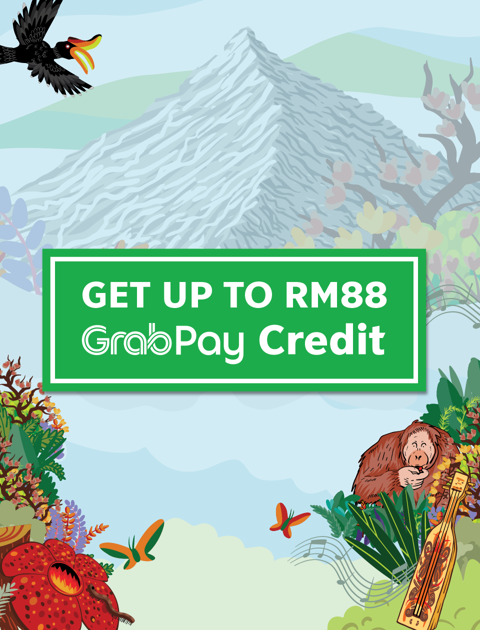 Get Up to RM88 GrabPay Credits